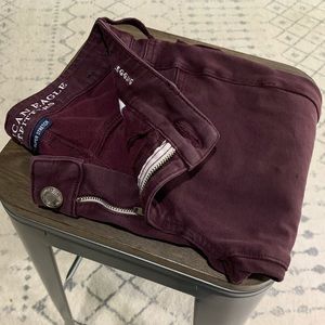 3/$20 AEO Jeggings | 0 | Burgundy | GUC